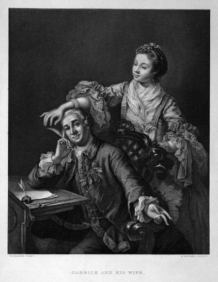 Garrick and his Wife by William Hogarth