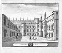 Kings College Cambridge, Pieter van der Aa, 1707