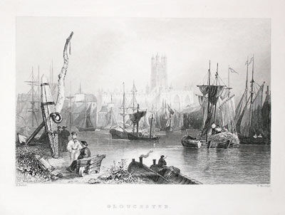 Gloucester, W. H. Barlett c.1840