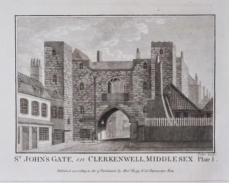  St. John's Gate in Clerkenwell, Middlesex. Plate 2 1786 