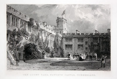 View of the Courtyard at Naworth Castle, Cumberland by Thomas Allom