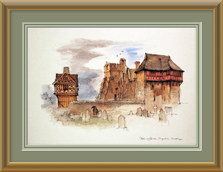 Framed print of Stokesay Castle, Shropshire by Mads Stage