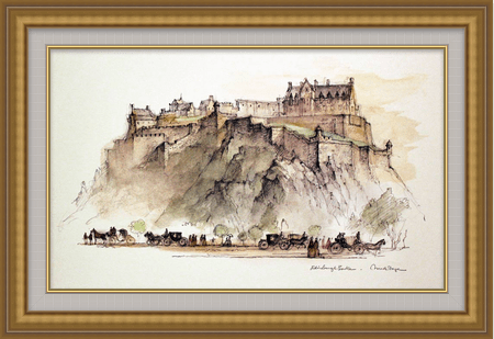 Framed print of Edinburgh Castle by Mads Stage