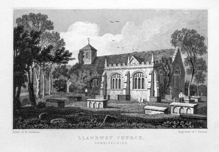 Llanrwst Church by  Henry Gastineau